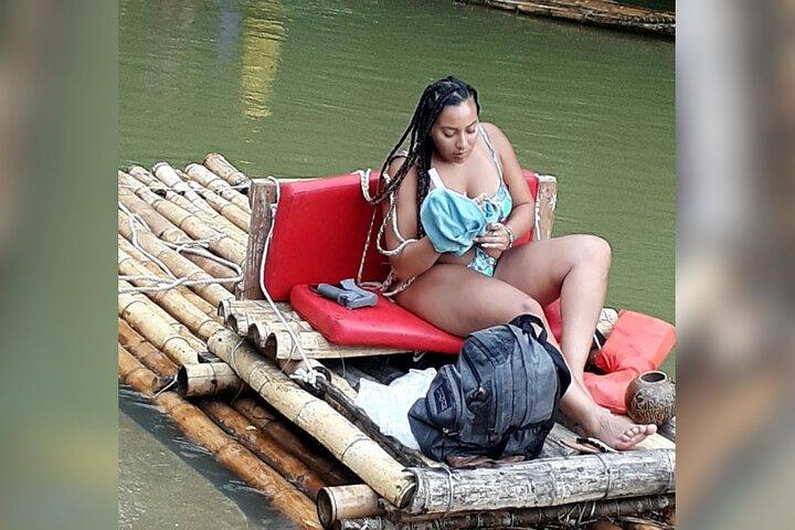 Privétour Blue Hole, Secret Falls en Bamboo Rafting