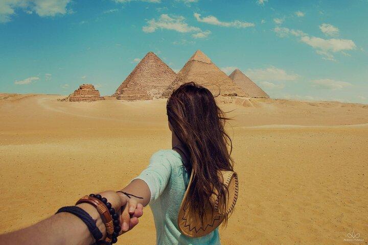 Visite guidée privée des pyramides de Gizeh, du Sphinx, de Saqqarah et de Dahchour