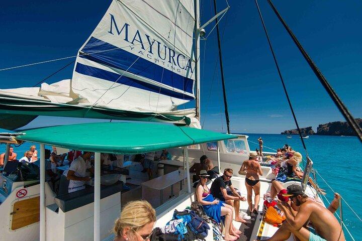 Viagem de um dia de catamarã: Cap des Freus e Parque Natural Llevant
