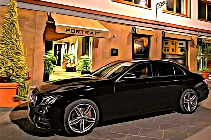 Florens flygplats Hotel transfer privatchaufför Engelsktalande