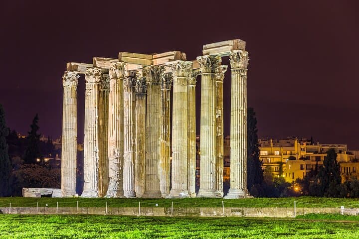 Sunset and Moonlight Private Night Tour of Athens