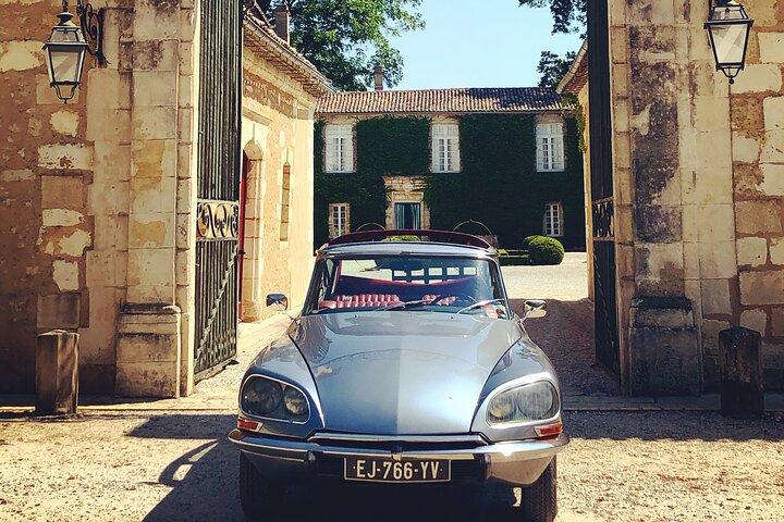 3H tour privado da cidade de Bordeaux e vinhas em um Citroën DS