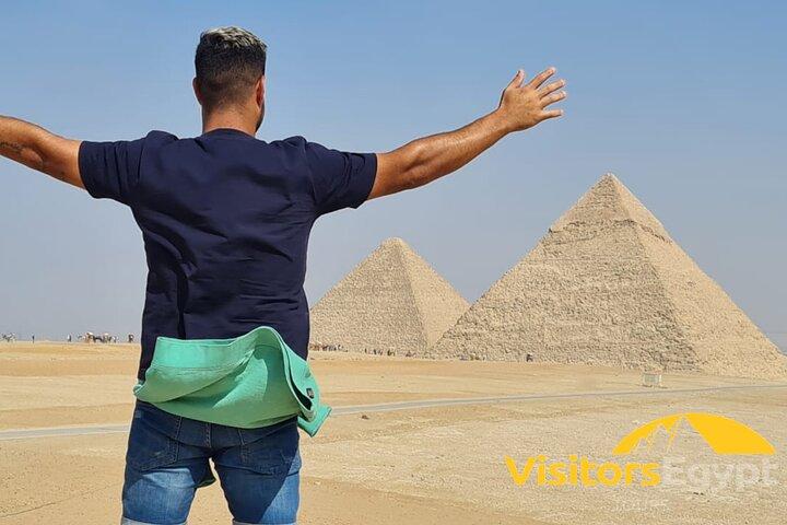 Excursão privada em The Grand Egyptian Museum & Giza Pyramids & Sphinx