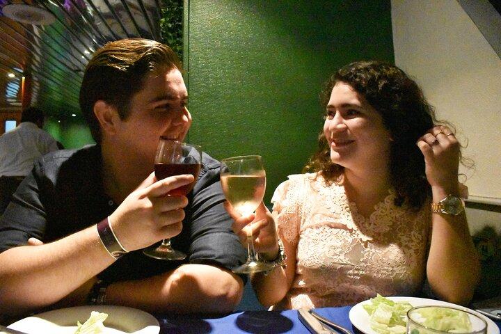 Jantar Romântico no Galeão Espanhol com Sax em Cancun. Menu Lagosta e Carne.