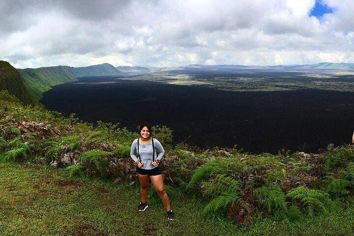Visite à pied du volcan Sierra Negra et du volcan Chico depuis l'île Isabela