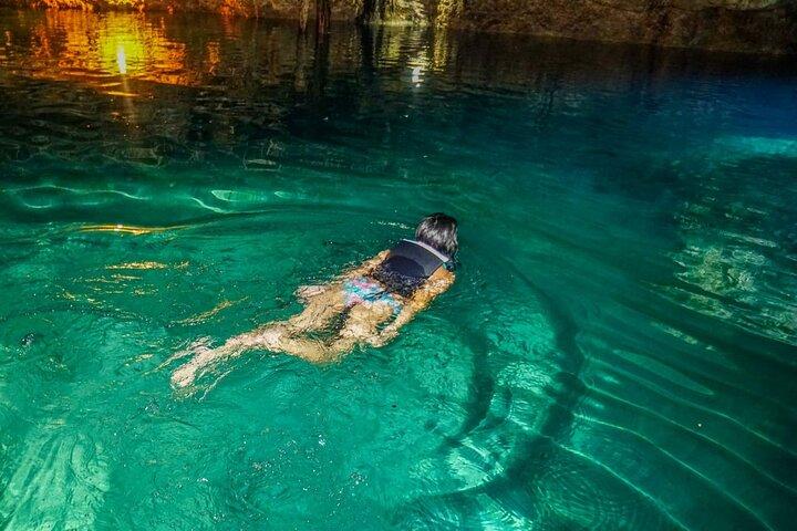 Den bästa adrenalinparken! ATV:s Ziplines & Cenote simupplevelse från Cancun