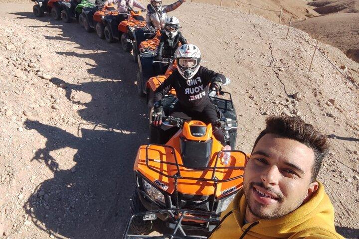 Quad, camel & dinner hike in the Agafay Desert