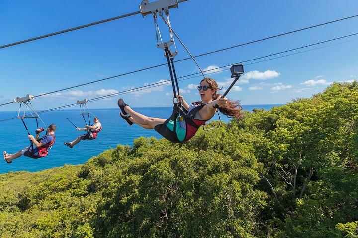 Tour combinato incluso Atv e Zipline con trasporto privato da Montego Bay