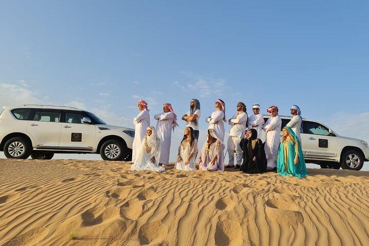 Dubai Morning Red Dunes Safari, Sandboarding & Camel Ride