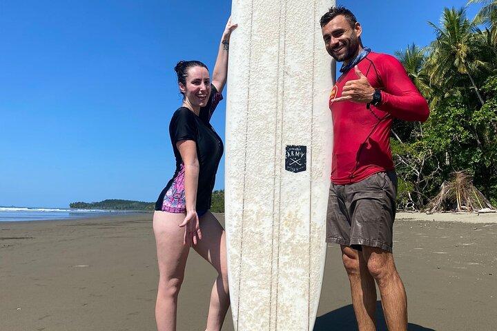 2-stündiger geführter Surfkurs in Playa Chaman Uvita Costa Rica