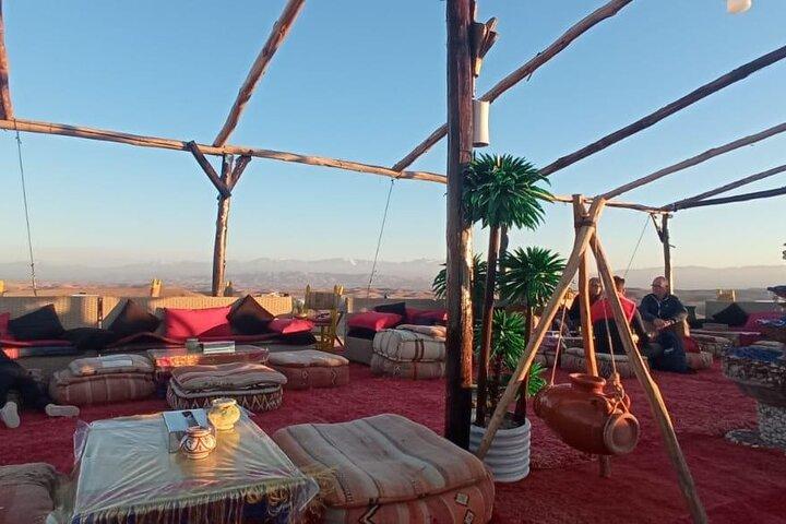 Experience the Agafay Desert -Camel Ride and Sunset Tea on The top of a Hill