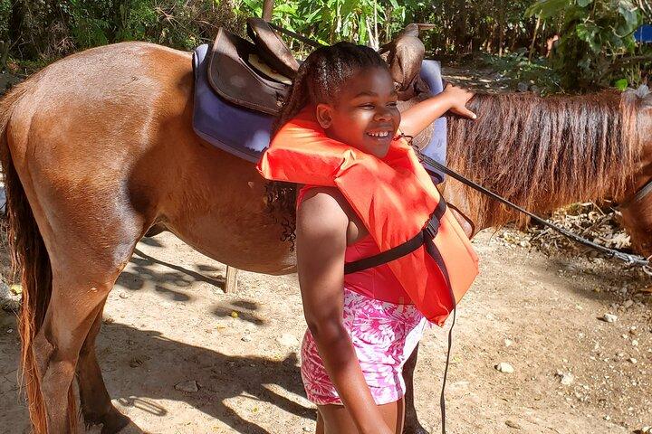 Dunn's River Falls-bestigning, zipline og privat ridetur