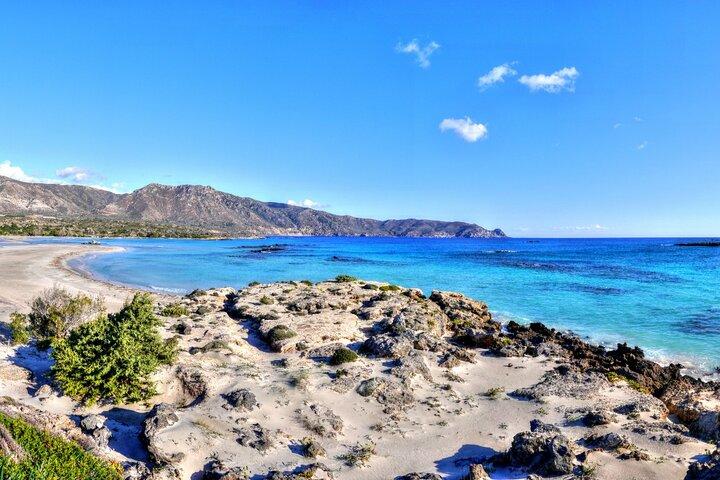 Excursão de um dia à praia de Elafonisi saindo de Heraklion com coleta incluída