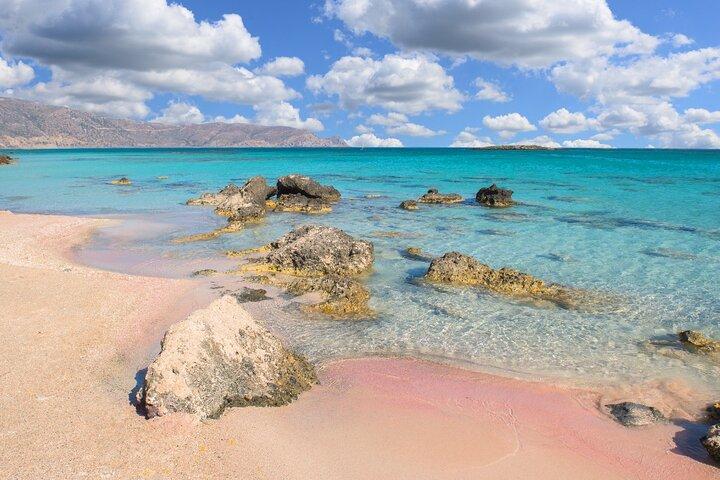 Excursão de um dia à praia de Elafonisi saindo de Heraklion com coleta incluída