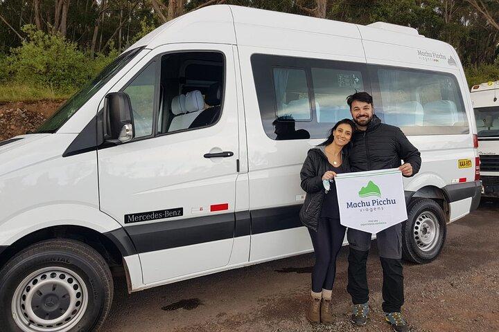 Privéshuttle van hotels in Cusco naar het treinstation van Poroy