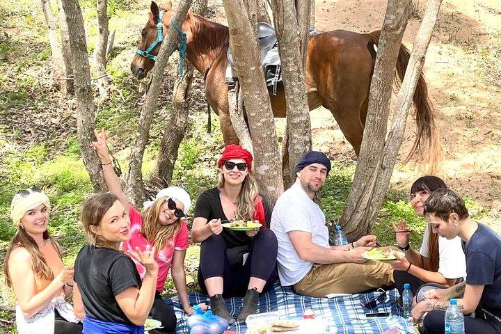 4 timmar på hästryggen + picknick