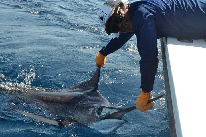 Carta de pesca em Tamarindo com alimentos e bebidas