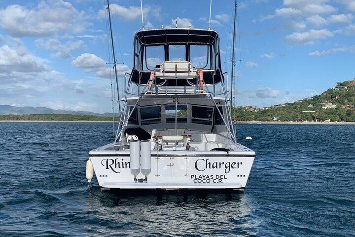 Carta de pesca em Tamarindo com alimentos e bebidas