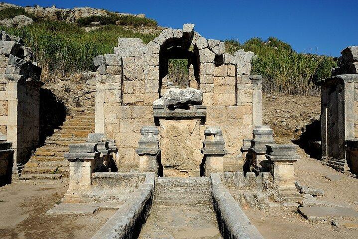 Perge Aspendos Side Antalyas historiska platser