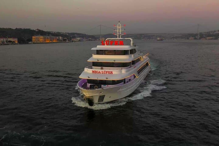 Mega Lüfer Dinner Cruise Bosphorus and Show with Private Table