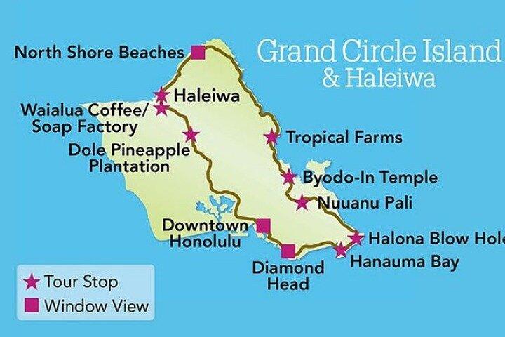 Tour di North Shore e Circle Island (non privato)