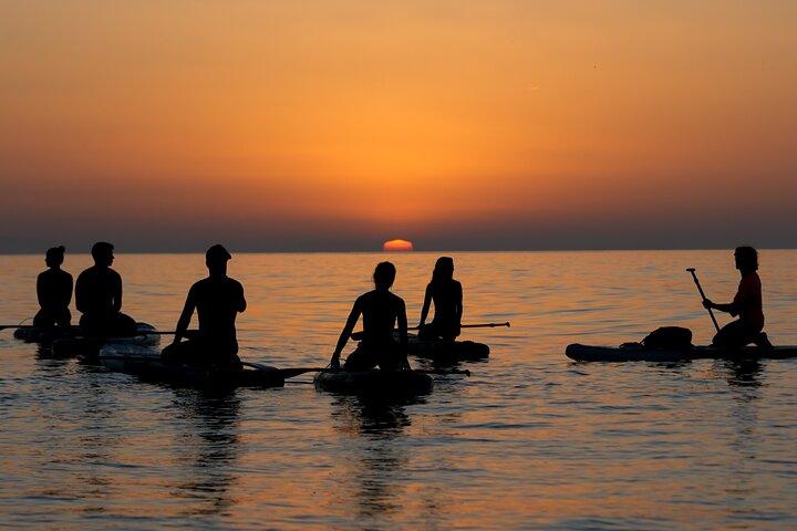Barcelona: Sunrise Paddle Surf with Instructor and Photos