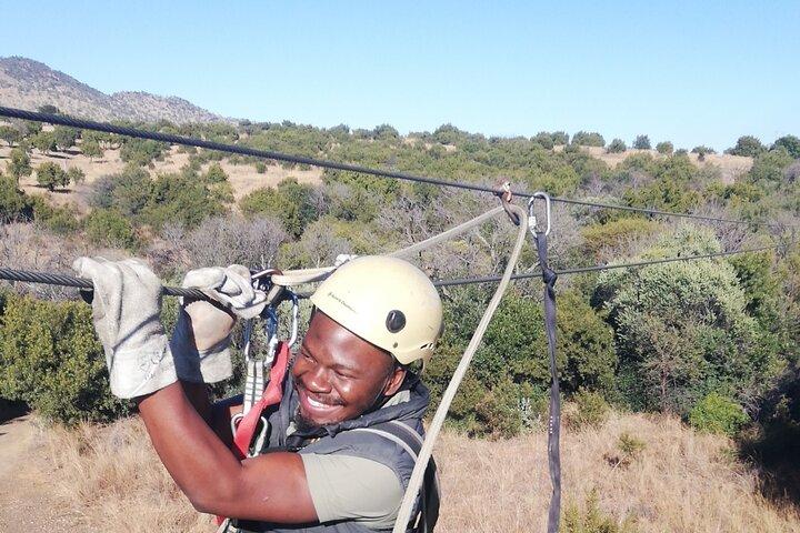 Zip line-turné & Cradle of Human Kind Private