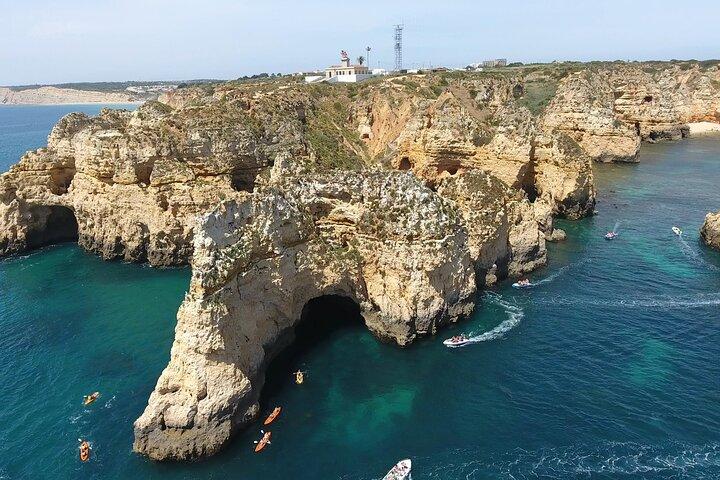Ponta da Piedade Costal-cruise en grotten-2 uur
