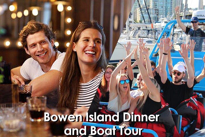 Dîner à Bowen Island et excursion en bateau Zodiac par Vancouver Water Adventures
