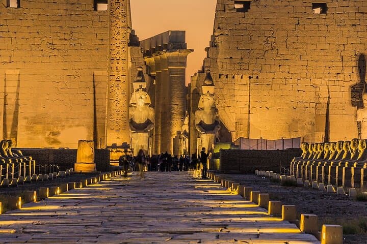 Sound and Light show at Karnak Temple in Luxor
