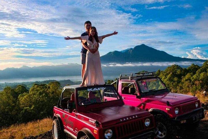 Lo mejor de Mount Batur Jeep Sunrise con lava negra y arena negra