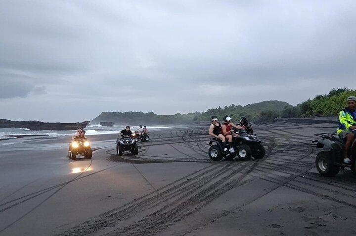Bali ATV Ride In the beach sunset atv tour