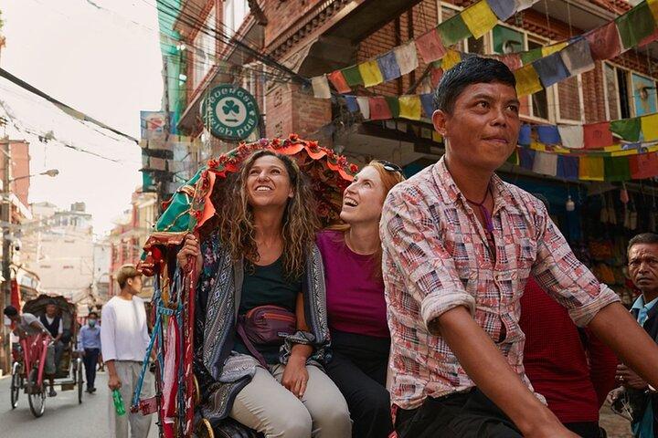 Katmandu ved Rickshaw: Sunset Tour til Durbar Square og mere
