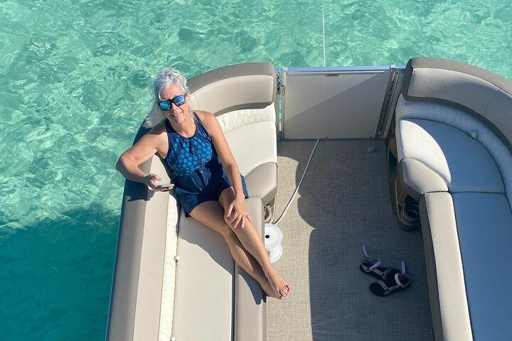 Destin- Private Chartered Slide Pontoon Boat-Up to 6 Guests