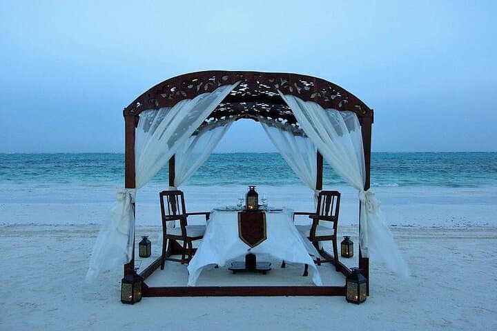 Romantic dinner with Candle at the Nungwi or Kendwa beach