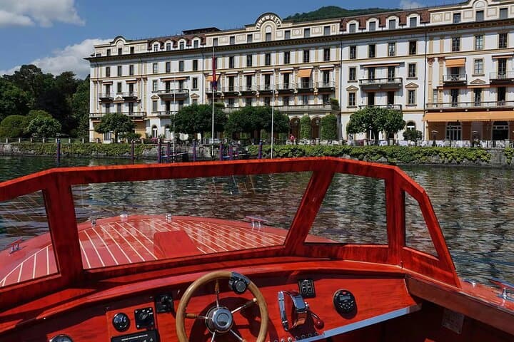 Lake Como Private Wooden Boat Tour & Italian Glamour