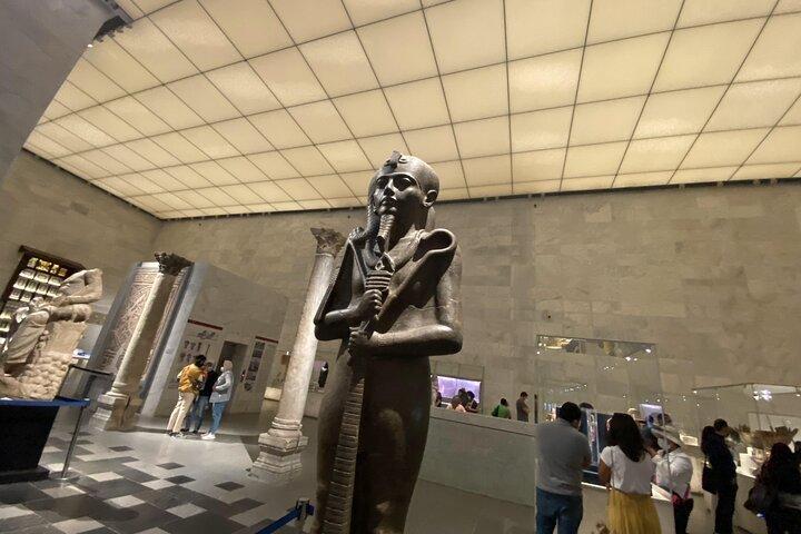 Explore Pyramids of Giza & the Egyptian Museum Tour with Dinner Cruise by Night