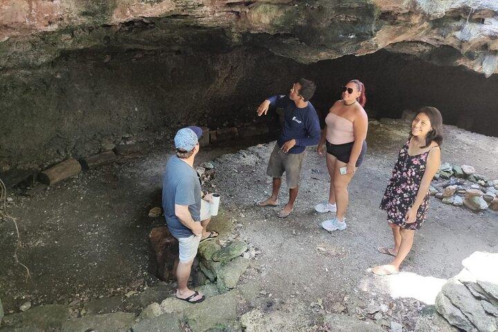 Excursão privada de exploração de cavernas e ruínas de Cozumel com almoço mexicano