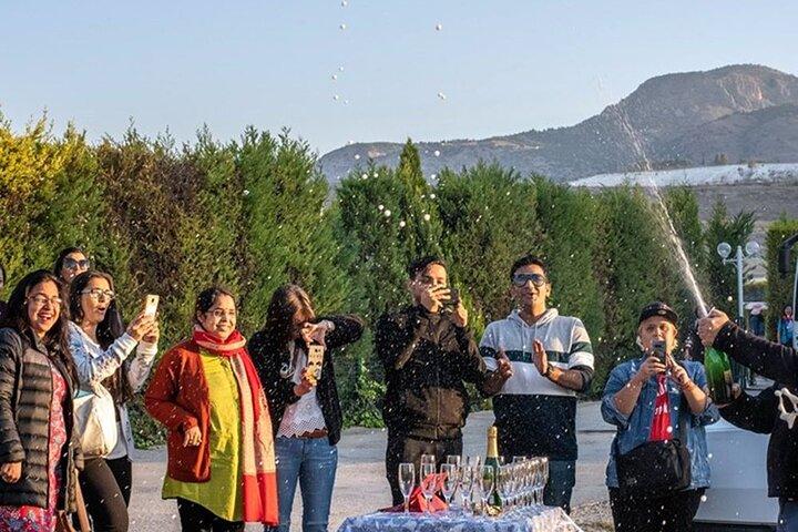 Pamukkale Hot Air Balloon w/Flight Certificates,Champagne Toast & Hotel Transfer