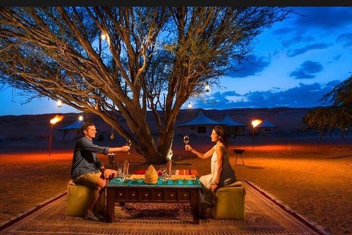Cena WOW al deserto di Agafay con tramonto da Marrakech