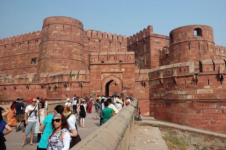 Taj Mahal en Agra Fort privétour vanuit Delhi