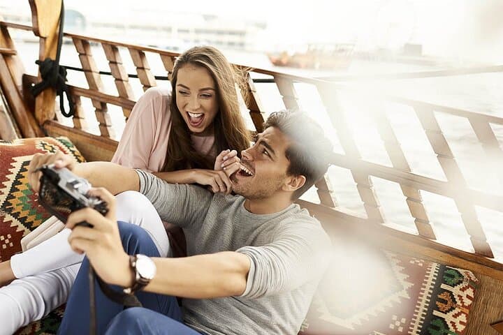 Burj Khalifa Sunset Tour in Wooden Boat with Transfers