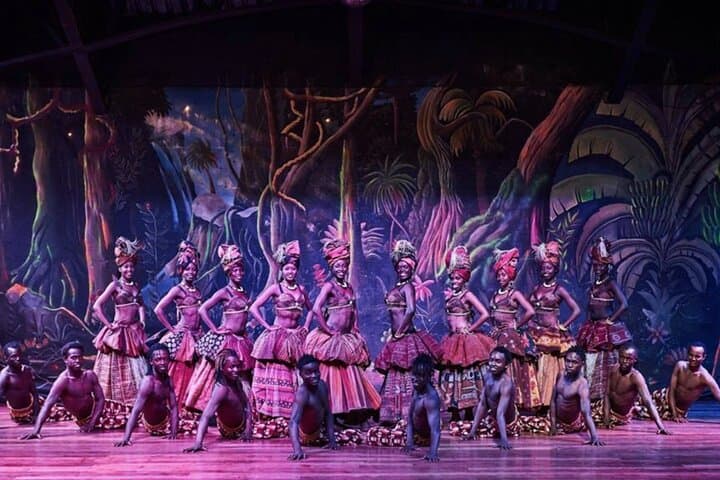 Safari Park dinner with live band music and cat dance show.
