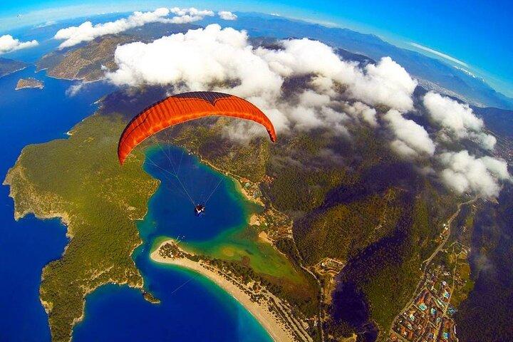 Sarigerme: paragliding + privé transfer (lokale piloten)