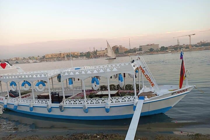 Amazing Sunset sailing by Felucca in Luxor