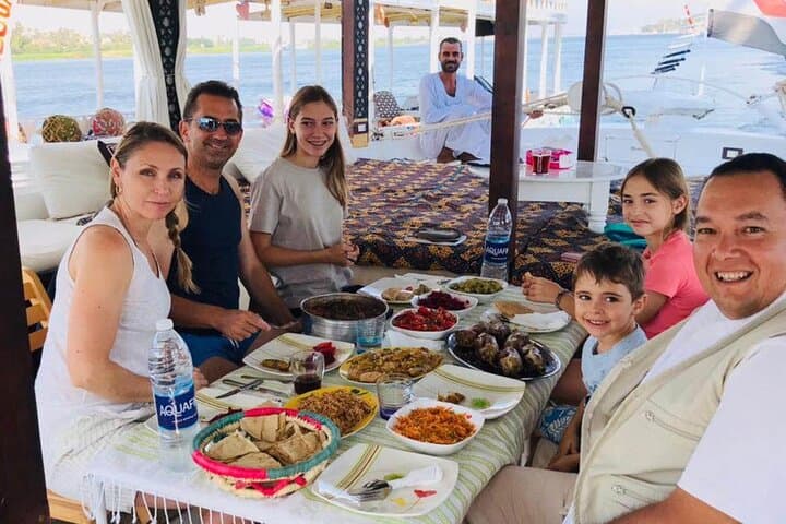 Amazing Sunset sailing by Felucca in Luxor