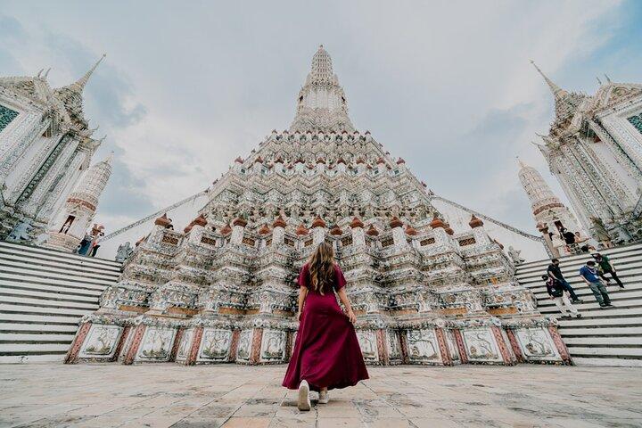 Bangkok begeleide tempeltour met lunch privé