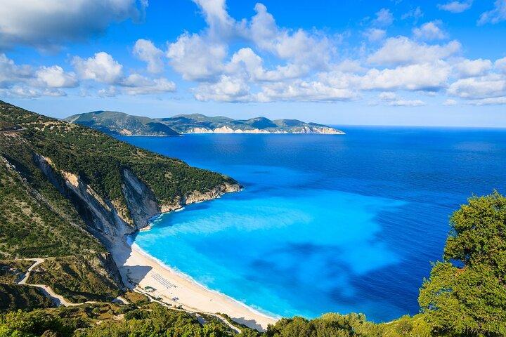 Halvdags privat tur til Melissani, Drogarati og Myrtos Beach