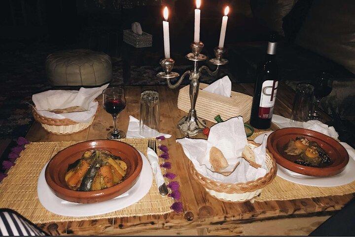 Dinner and Sunset Camel Ride at desert Agafay Marrakech