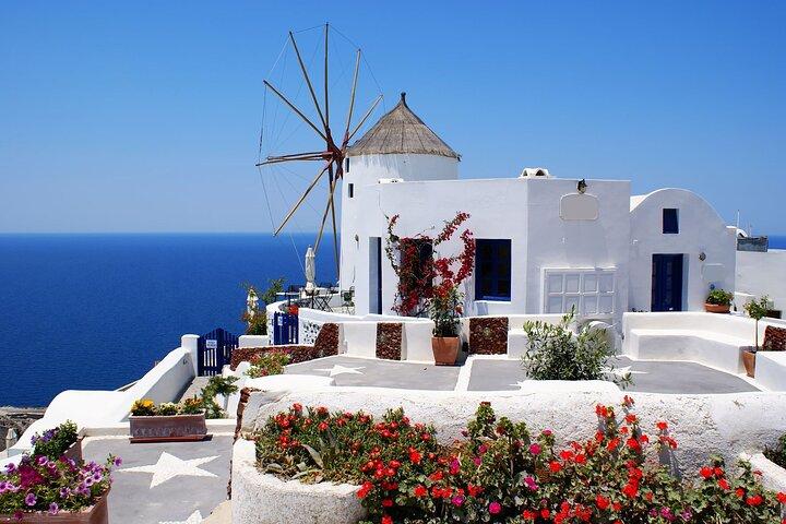 Viagem de 2 dias de Atenas a Santorini e Mykonos